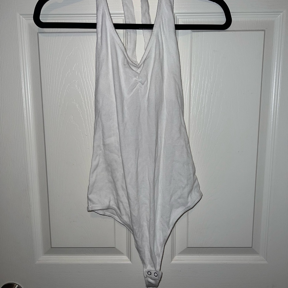 Hollister Ivory Halter Bodysuit